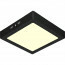 LED Downlight - 18W - Warm Wit 3000K - Mat Zwart - Opbouw - Vierkant - Aluminium - 225mm