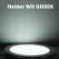 LED Downlight 6 Pack - Opbouw Vierkant 12W - Helder/Koud Wit 6000K - Mat Wit Aluminium - 170mm 5