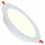 LED Downlight - Alexy - Inbouw Rond 12W - Natuurlijk Wit 4200K - Mat Wit Aluminium - Ø120mm