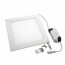 LED Downlight Slim - Inbouw Vierkant 3W - Natuurlijk Wit 4200K - Mat Wit Aluminium - 89mm 4