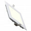 LED Downlight Slim - Inbouw Vierkant 3W - Natuurlijk Wit 4200K - Mat Wit Aluminium - 89mm
