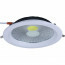 LED Downlight - Verona - Inbouw Rond 20W - Helder/Koud Wit 6400K - Mat Wit Aluminium - Ø195mm 2