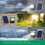 LED Floodlight op Zonne-energie - LED Schijnwerper - Aigi Solina - LED Solar Tuinverlichting Wandlamp - Afstandsbediening - Waterdicht IP66 - 50W - Helder/Koud Wit 6500K 3