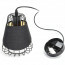 LED Hanglamp - Hangverlichting - Aigi Pendin - E27 Fitting - Ijzeren Frame - Retro - Klassiek - Zwart - Aluminium 2
