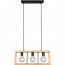 LED Hanglamp - Hangverlichting - Trion Aplon - E27 Fitting - 3-lichts - Rechthoek - Mat Zwart - Aluminium 2
