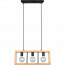 LED Hanglamp - Hangverlichting - Trion Aplon - E27 Fitting - 3-lichts - Rechthoek - Mat Zwart - Aluminium 6