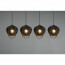 LED Hanglamp - Hangverlichting - Trion Bera - E27 Fitting - 4-lichts - Rechthoek - Zwart - Aluminium 9