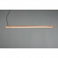 LED Hanglamp - Hangverlichting - Trion Bulloni - 27.5W - Warm Wit 3000K - Dimbaar - Rechthoek - Mat Bruin - Hout 9