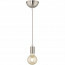 LED Hanglamp - Hangverlichting - Trion Cardino - E27 Fitting - 1-lichts - Rond - Mat Nikkel - Aluminium