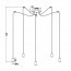 LED Hanglamp - Hangverlichting - Trion Cardino - E27 Fitting - 5-lichts - Rond - Antiek Grijs - Aluminium Lijntekening