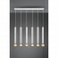 LED Hanglamp - Hangverlichting - Trion Claro - E27 Fitting - 6-lichts - Rond - Mat Wit - Aluminium 6