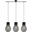 LED Hanglamp - Hangverlichting - Trion Divo - E27 Fitting - 3-lichts - Rond - Mat Zwart - Aluminium 2