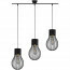LED Hanglamp - Hangverlichting - Trion Divo - E27 Fitting - 3-lichts - Rond - Mat Zwart - Aluminium 3