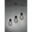 LED Hanglamp - Hangverlichting - Trion Divo - E27 Fitting - 3-lichts - Rond - Mat Zwart - Aluminium 5