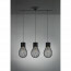 LED Hanglamp - Hangverlichting - Trion Divo - E27 Fitting - 3-lichts - Rond - Mat Zwart - Aluminium 8