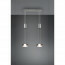 LED Hanglamp - Hangverlichting - Trion Franco - 14.4W - 2-lichts - Warm Wit 3000K - Rond - Mat Nikkel - Aluminium 10