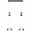 LED Hanglamp - Hangverlichting - Trion Franco - 14.4W - 2-lichts - Warm Wit 3000K - Rond - Mat Nikkel - Aluminium 2