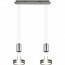 LED Hanglamp - Hangverlichting - Trion Franco - 14.4W - 2-lichts - Warm Wit 3000K - Rond - Mat Nikkel - Aluminium 4