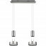 LED Hanglamp - Hangverlichting - Trion Franco - 14.4W - 2-lichts - Warm Wit 3000K - Rond - Mat Nikkel - Aluminium 8