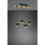 LED Hanglamp - Hangverlichting - Trion Hittal - E27 Fitting - 4-lichts - Rond - Mat Zwart - Aluminium 11