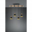 LED Hanglamp - Hangverlichting - Trion Hittal - E27 Fitting - 4-lichts - Rond - Mat Zwart - Aluminium 13
