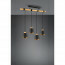 LED Hanglamp - Hangverlichting - Trion Hittal - E27 Fitting - 4-lichts - Rond - Mat Zwart - Aluminium 17