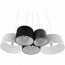 LED Hanglamp - Hangverlichting - Trion Hotia - E27 Fitting - 5-lichts - Rond - Meerkleurig - Textiel 10
