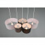 LED Hanglamp - Hangverlichting - Trion Hotia - E27 Fitting - 5-lichts - Rond - Meerkleurig - Textiel 14