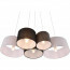 LED Hanglamp - Hangverlichting - Trion Hotia - E27 Fitting - 5-lichts - Rond - Meerkleurig - Textiel 5