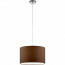 LED Hanglamp - Hangverlichting - Trion Hotia - E27 Fitting - Rond - Mat Bruin - Aluminium 