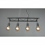 LED Hanglamp - Hangverlichting - Trion Ladina - E27 Fitting - 4-lichts - Rechthoek - Mat Zwart - Aluminium 12