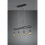 LED Hanglamp - Hangverlichting - Trion Ladina - E27 Fitting - 4-lichts - Rechthoek - Mat Zwart - Aluminium 13