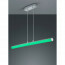 LED Hanglamp - Hangverlichting - Trion Lagia - 10W - Warm Wit 3000K - RGBW - Rechthoek - Mat Chroom - Aluminium 7