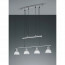 LED Hanglamp - Hangverlichting - Trion Levino - E14 Fitting - Warm Wit 3000K - 4-lichts - Rechthoek - Mat Nikkel - Aluminium 2