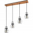 LED Hanglamp - Hangverlichting - Trion Madrid - E27 Fitting - Rechthoek - Mat Zilver - Aluminium 3
