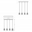 LED Hanglamp - Hangverlichting - Trion Madrid - E27 Fitting - Rechthoek - Mat Zilver - Aluminium Lijntekening