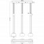 LED Hanglamp - Hangverlichting - Trion Maliba - 24W - 3-lichts - Warm Wit 3000K - Dimbaar - Rechthoek - Mat Zwart - Aluminium Lijntekening