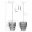 LED Hanglamp - Hangverlichting - Trion Oranta - E27 Fitting - 1-lichts - Rond - Mat Goud - Aluminium Lijntekening