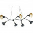 LED Hanglamp - Hangverlichting - Trion Rollo - E14 Fitting - 7-lichts - Rond - Mat Zwart - Aluminium 5