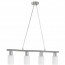 LED Hanglamp - Hangverlichting - Trion Smast - E14 Fitting - Rechthoek - Mat Nikkel - Aluminium