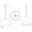 LED Hanglamp - Hangverlichting - Trion Tinomi - E27 Fitting - Rond - Mat Nikkel - Aluminium Lijntekening