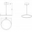 LED Hanglamp - Hangverlichting - Trion Trula - 29W - Natuurlijk Wit 4000K - Dimbaar - Rond - Mat Wit - Aluminium Lijntekening