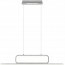 LED Hanglamp - Trion Akina - 38W - Warm Wit 3000K - Dimbaar - Rechthoek - Geborsteld Zilver - Aluminium 2