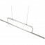 LED Hanglamp - Trion Akina - 38W - Warm Wit 3000K - Dimbaar - Rechthoek - Geborsteld Zilver - Aluminium 4