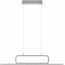 LED Hanglamp - Trion Akina - 38W - Warm Wit 3000K - Dimbaar - Rechthoek - Geborsteld Zilver - Aluminium 7