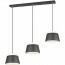 LED Hanglamp - Trion Barnaness - E27 Fitting - 6-lichts - Rond - Mat Zwart - Aluminium 5