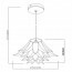 LED Hanglamp - Trion Bomela - E27 Fitting - Rond - Glans Chroom  - Aluminium Lijntekening