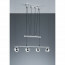 LED Hanglamp - Trion Bonaret - 12W - Warm Wit 3100K - 4-lichts - Rechthoek - Glans Chroom - Aluminium 2