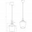 LED Hanglamp - Trion Colia - E27 Fitting - Rond - Glans Chroom Rookglas - Aluminium Lijntekening