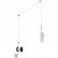 LED Hanglamp - Trion Corlo - GU10 Fitting - Rond - Mat Wit - Aluminium